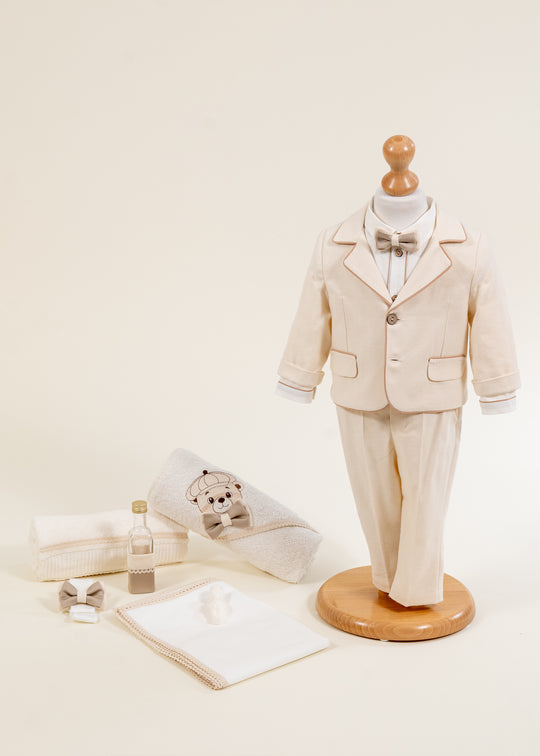 Set Botez Marco 2 Piese Costum si Trusou Personalizat AnneBebe