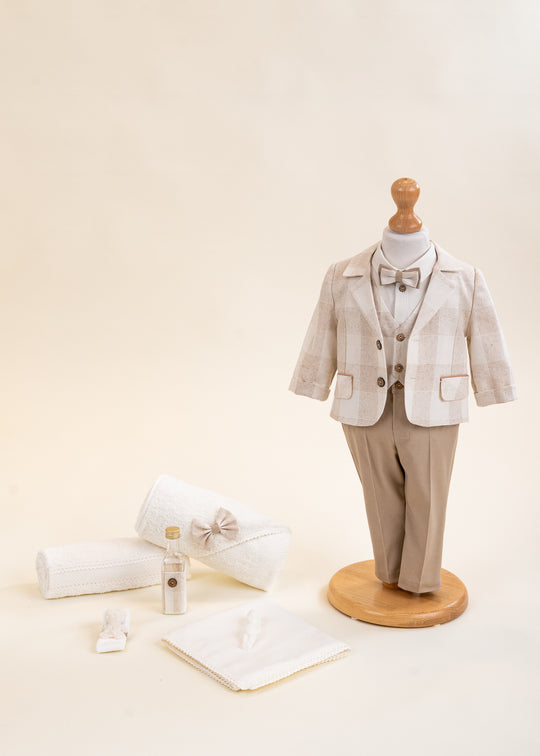Darin Christening Set 2 Pieces Suit and Personalized Layette AnneBebe