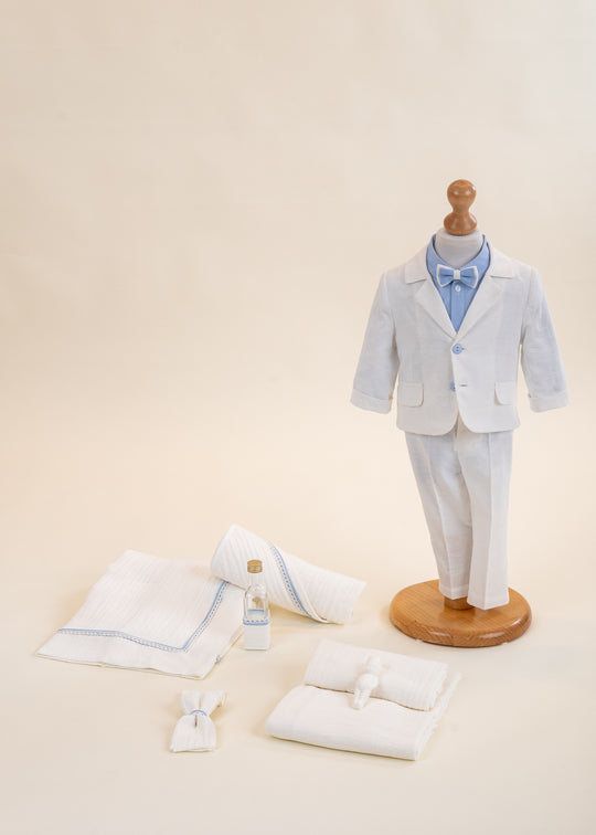 Set Botez Costum In 2 Piese Costum si Trusou Personalizat AnneBebe