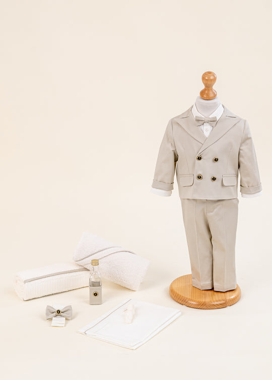 Set Botez Elian 2 Piese, Costum si Trusou Personalizat pentru Baieti – Elian | AnneBebe