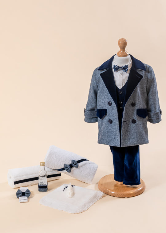 Virgil Baptism Set 2 Pieces Costume and Trunk AnneBebe