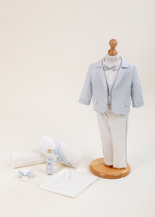 Aron Baptism Set 2 Pieces Suit and Personalized Layette AnneBebe