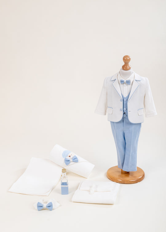 Set Botez Orlando 2 Piese Costum si Trusou Personalizat AnneBebe