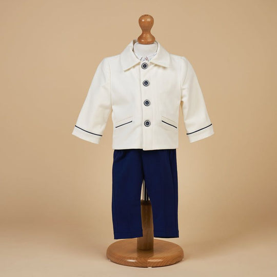 Jacheta Eleganta Baietei Crem AnneBebe