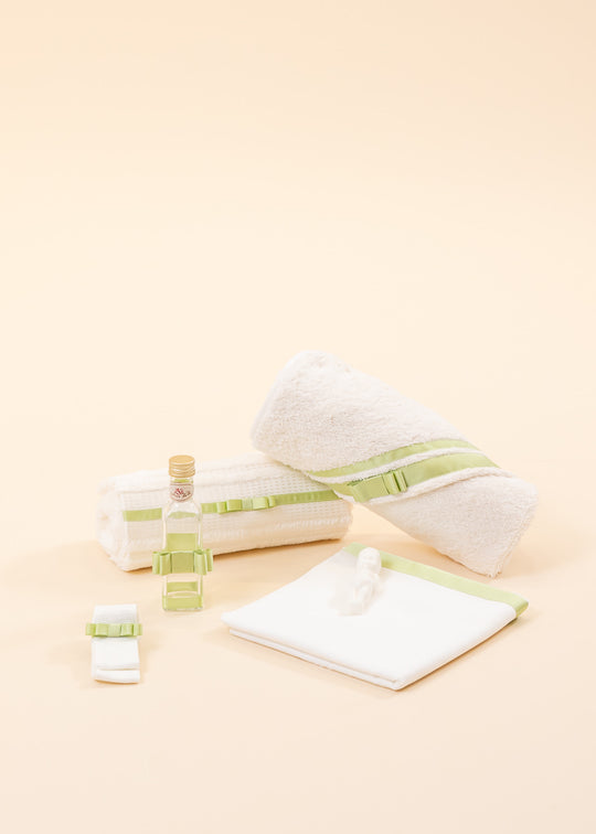 Trusou Adelin Crem Banda Ripsata Verde AnneBebe