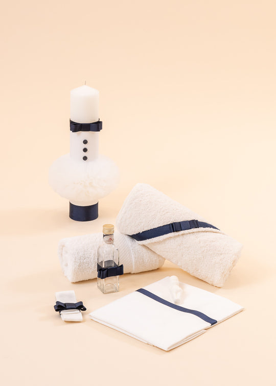 Luigi Baptism Set 2 Pieces, Candle and Personalized AnneBebe Baptism Kit