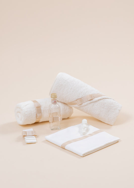 Trusou Batez Leontie Cream Ribbed Tape Beige AnneBebe