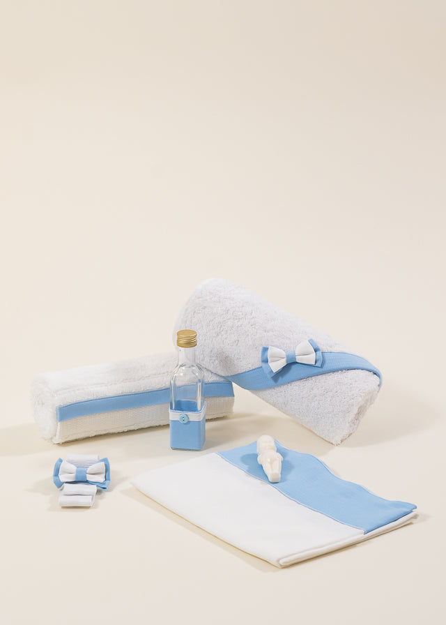 Set Botez Robert 2 Piese, Lumanare si Trusou  Personalizat Botez AnneBebe