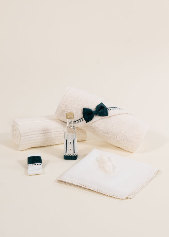 Trusou Sabin Crem Funda Catifea Verde Smarald AnneBebe