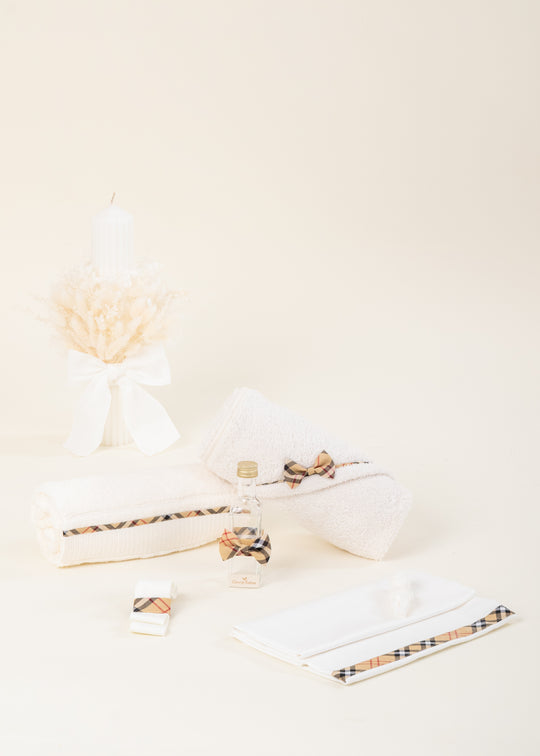 Nick Christening Set 2 Pieces Candle Personalized AnneBebe Christening Kit