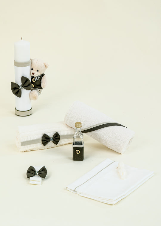 Set Botez Stefan 2 Piese cu Lumanare si Trusou Personalizat pentru Baieti – Stefan | AnneBebe