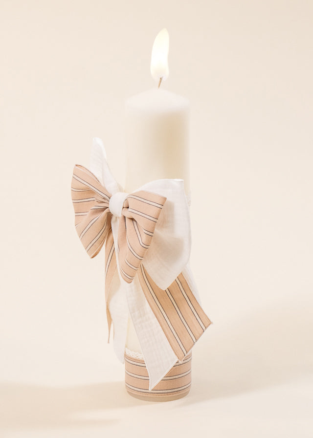Set Botez  Dan 3 Piese   Costum Trusou Lumanare  Personalizat Botez AnneBebe
