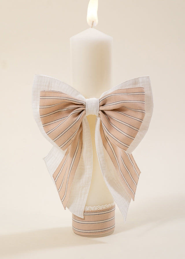 Set Botez  Dan 3 Piese   Costum Trusou Lumanare  Personalizat Botez AnneBebe