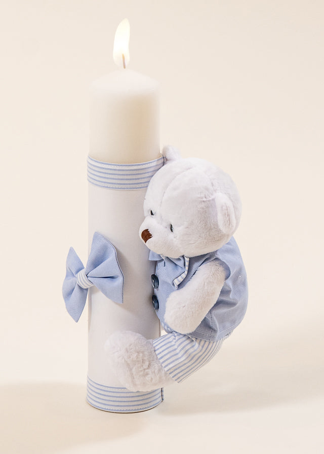 Set Botez Mike 2 Piese, Lumanare si Trusou  Personalizat Botez AnneBebe