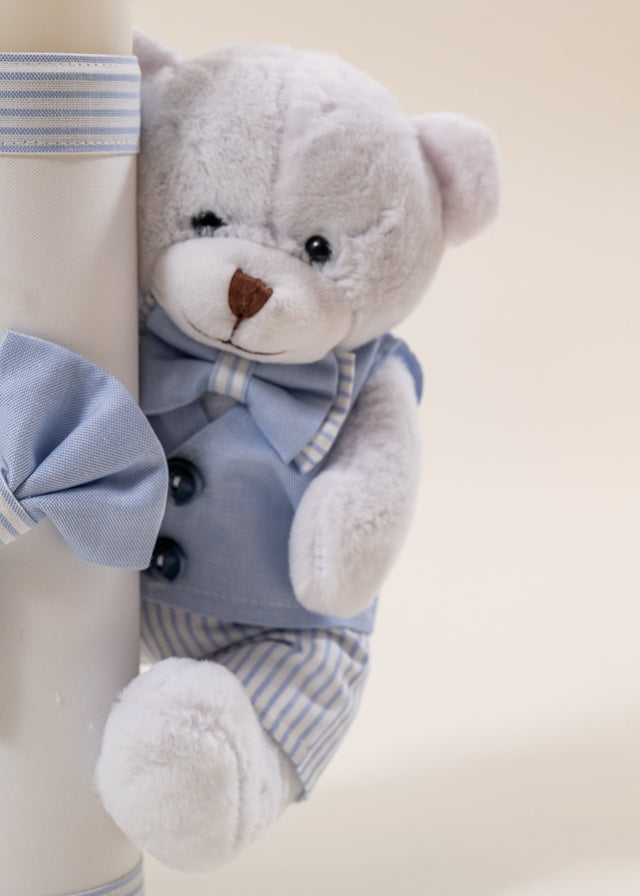 Set Botez Mike 2 Piese, Lumanare si Trusou  Personalizat Botez AnneBebe