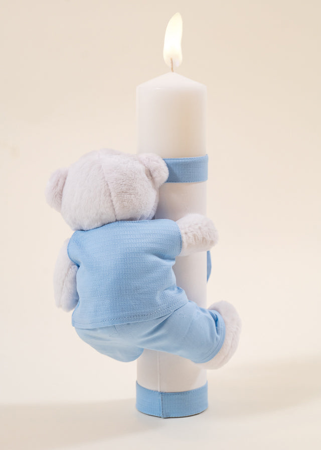 Set Botez Robert 2 Piese, Lumanare si Trusou  Personalizat Botez AnneBebe