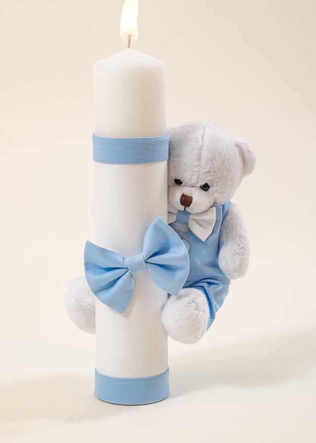 Set Botez Robert 2 Piese, Lumanare si Trusou  Personalizat Botez AnneBebe