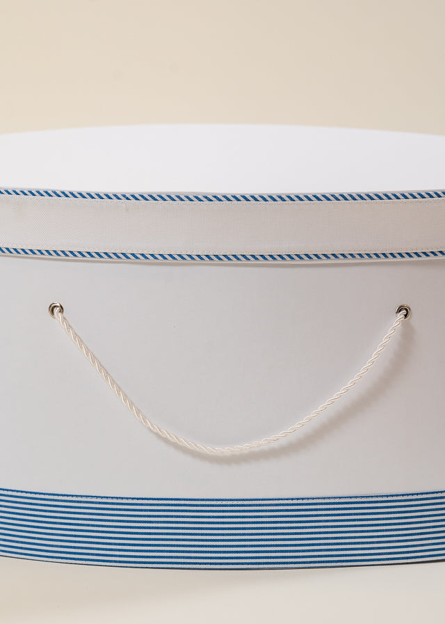 Cufar Armand Oval Alb Banda Dungi Bleu AnneBebe