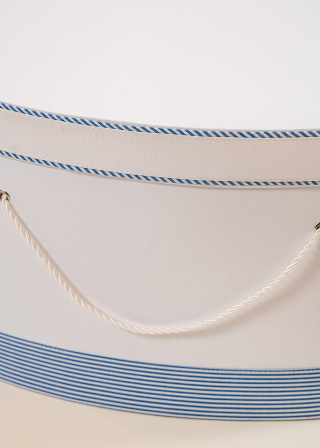 Cufar Armand Oval Alb Banda Dungi Bleu AnneBebe