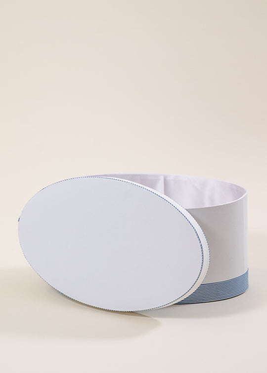 Cufar Armand Oval Alb Banda Dungi Bleu AnneBebe