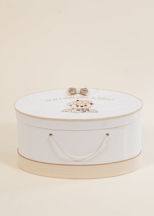 Cufar Marco Urs Bej Brodat Papion Dublu AnneBebe