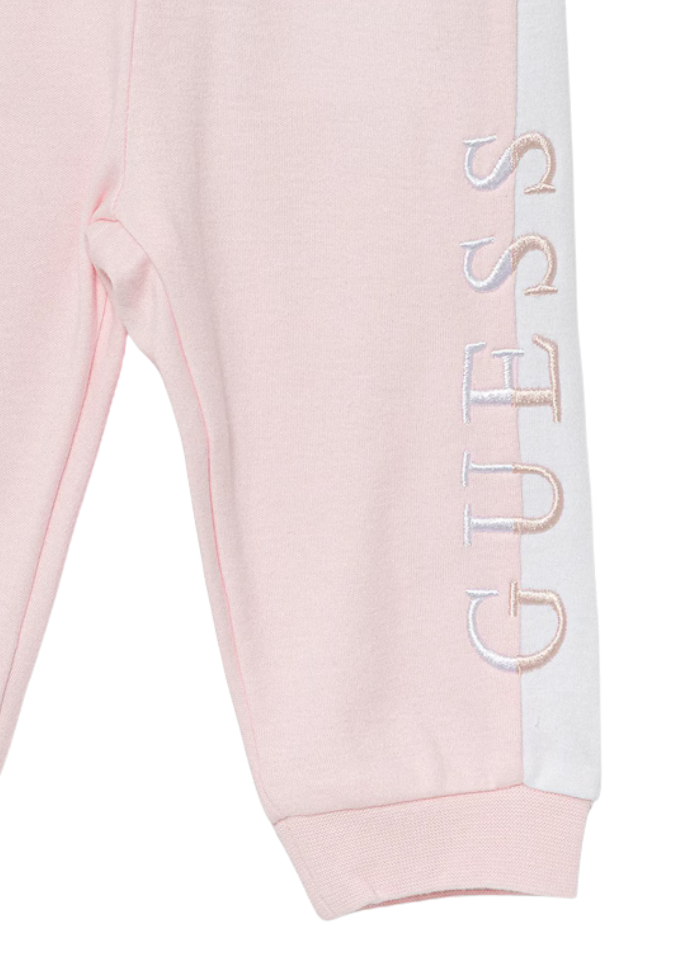 Trening 3 Piese Alb cu Roz Body Hanorac si Pantaloni H4YW00 KA6W4 FN33 Guess