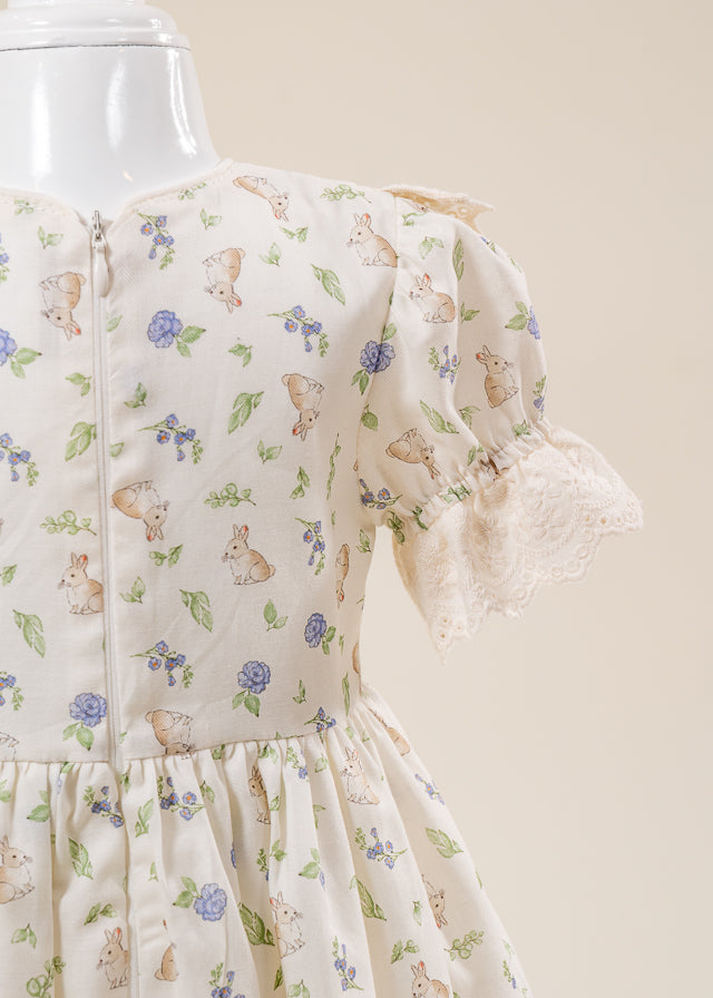 Cherry Print Dress &amp; Cotton Lace Collar AnneBebe
