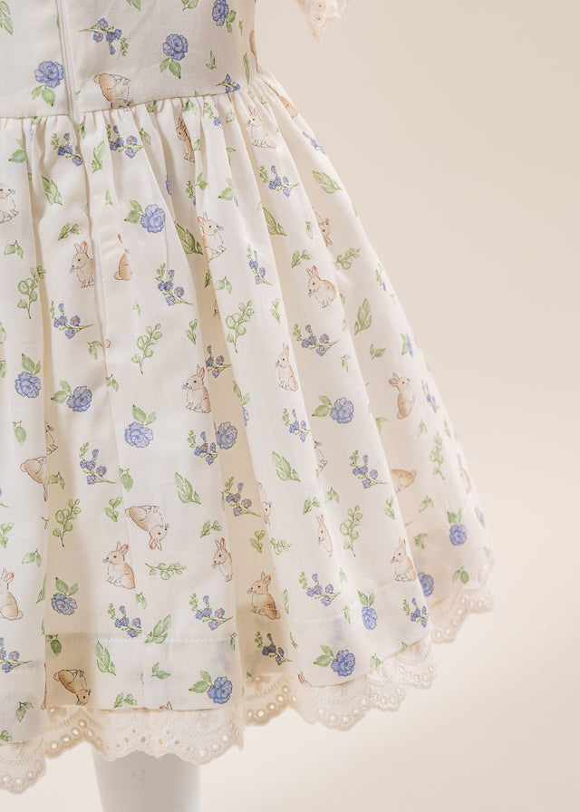 Cherry Print Dress &amp; Cotton Lace Collar AnneBebe