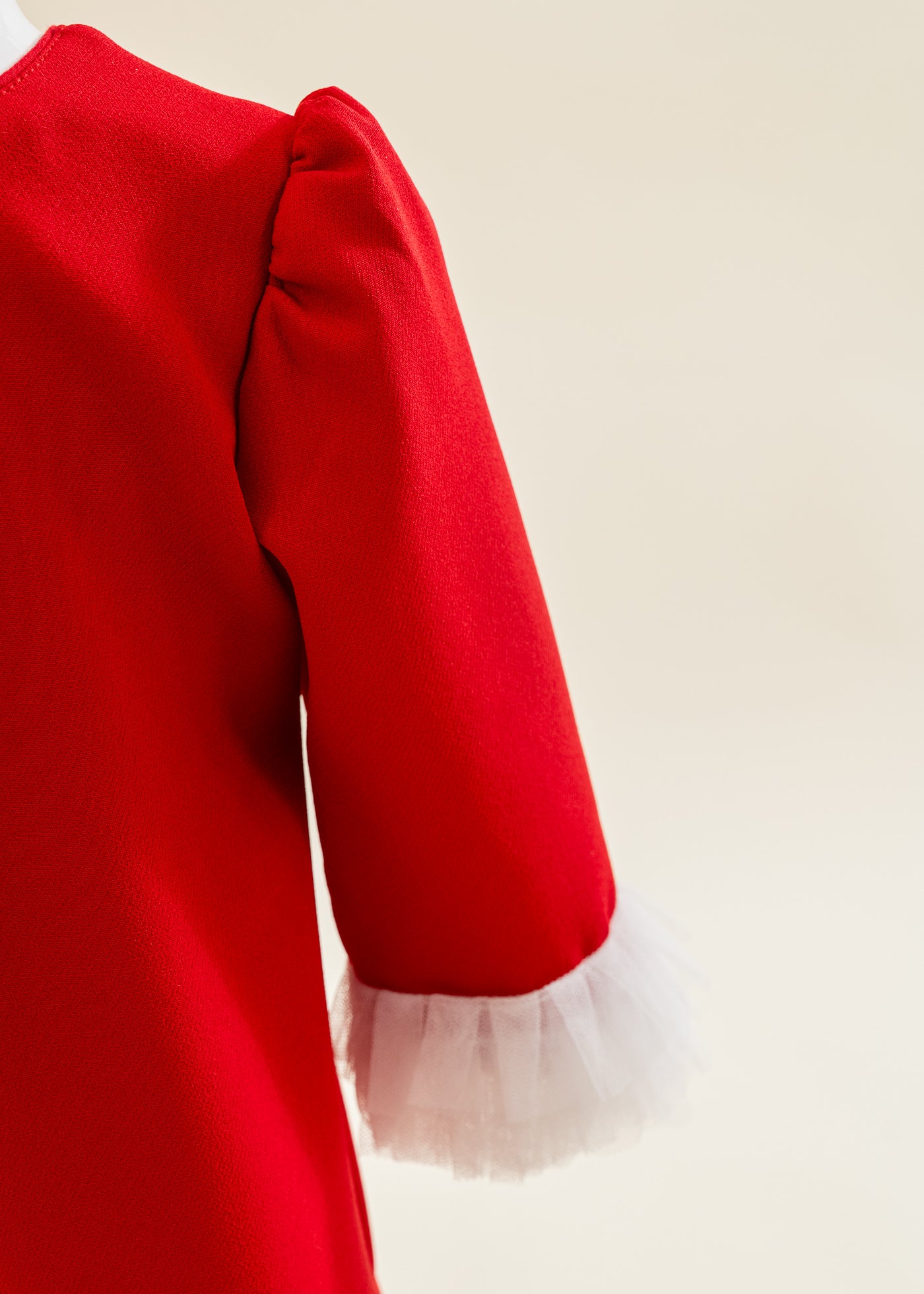 Rochita Rosie Cu Volanase Plisate Tull Crem AnneBebe