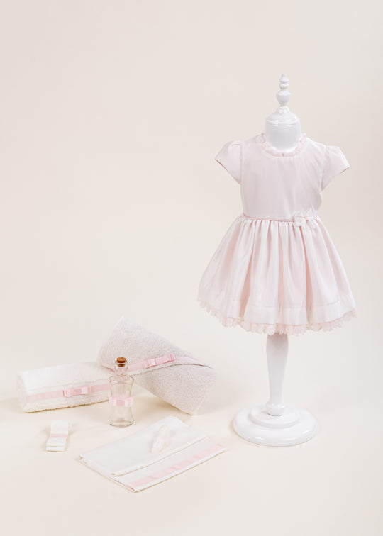 Set Botez Elvira 2 Piese Rochita si Trusou Personalizat AnneBebe