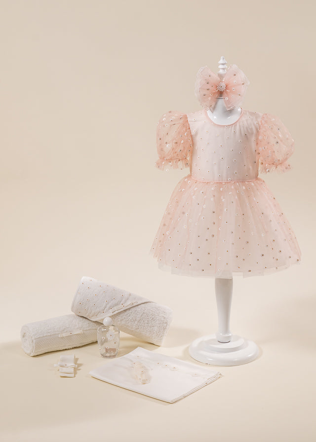 Set Botez Anda 2 Piese Rochie si Trusou Personalizat AnneBebe
