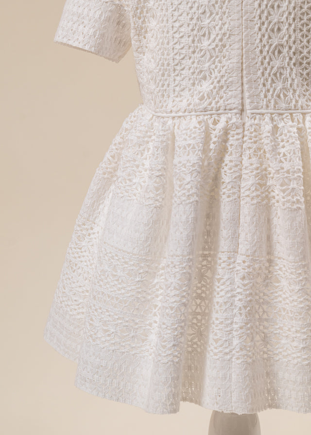Set Botez Annelis 2 Piese Rochie si Trusou Personalizat AnneBebe