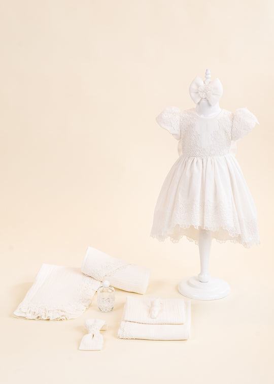 Set Botez Andra 2 Piese, Rochita si Trusou Personalizat AnneBebe
