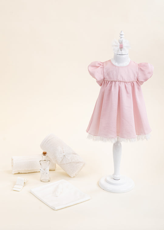 Chantelle Rose Christening Set 2 Pieces Dress and Personalized Layette AnneBebe