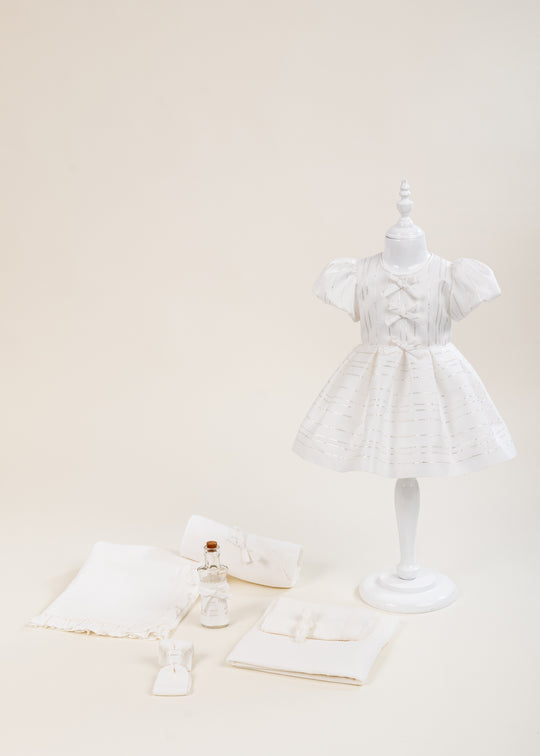 Ana 2 Christening Set 2 Pieces Dress and Personalized AnneBebe Christening Set