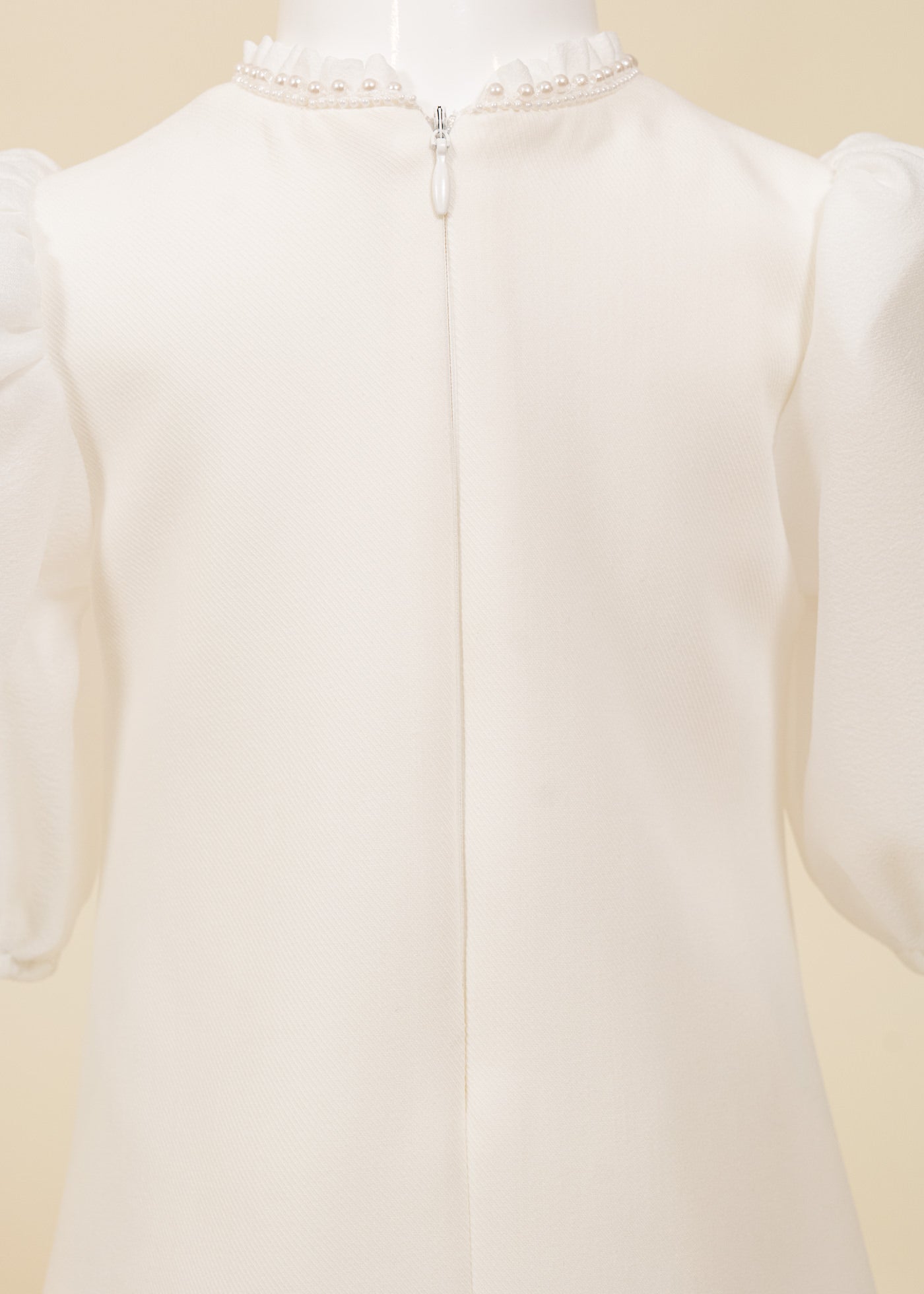 Rochita Crem Funda Brodata Cu Paiete Argintii AnneBebe