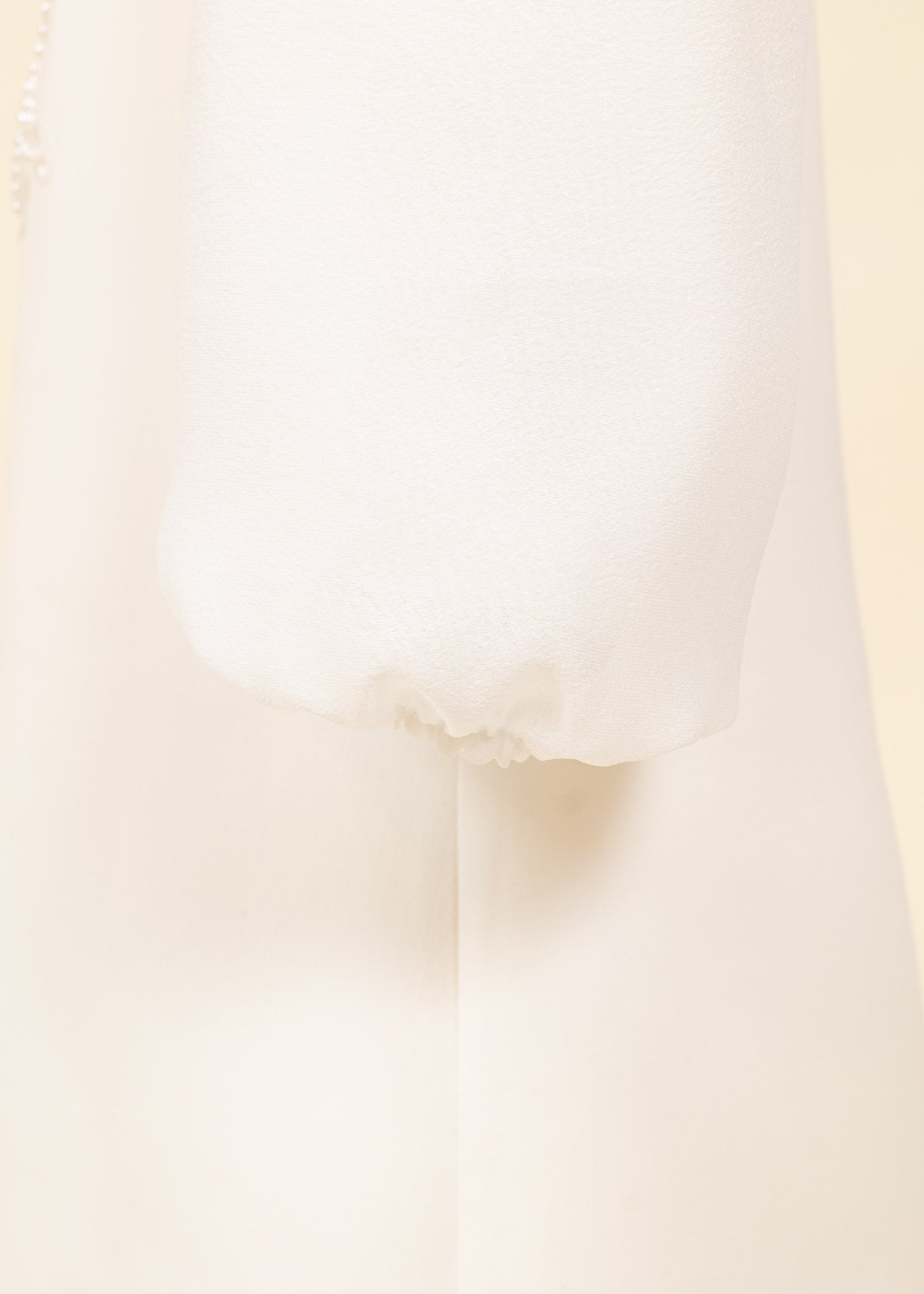 Rochita Crem Funda Brodata Cu Paiete Argintii AnneBebe