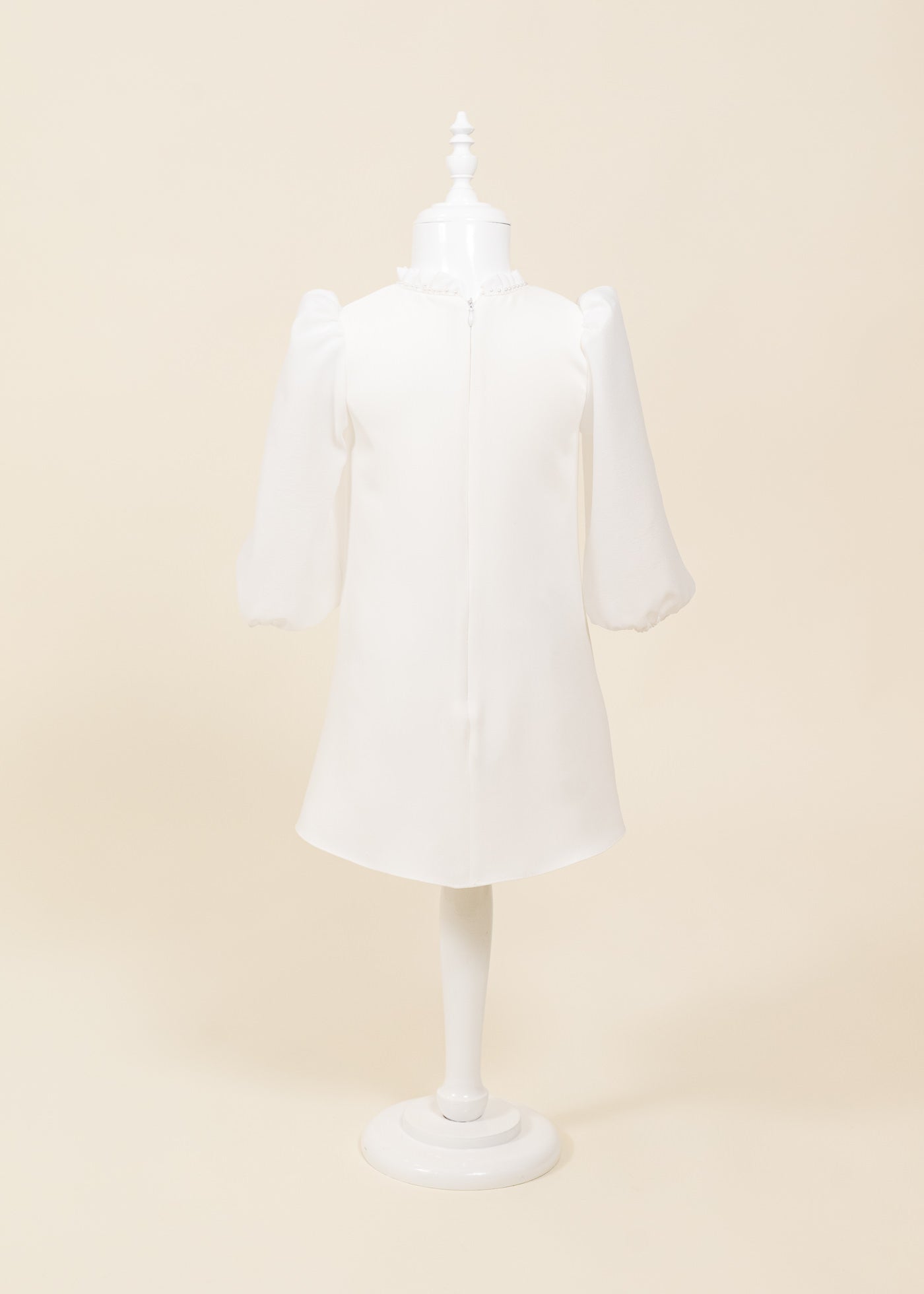 Rochita Crem Funda Brodata Cu Paiete Argintii AnneBebe