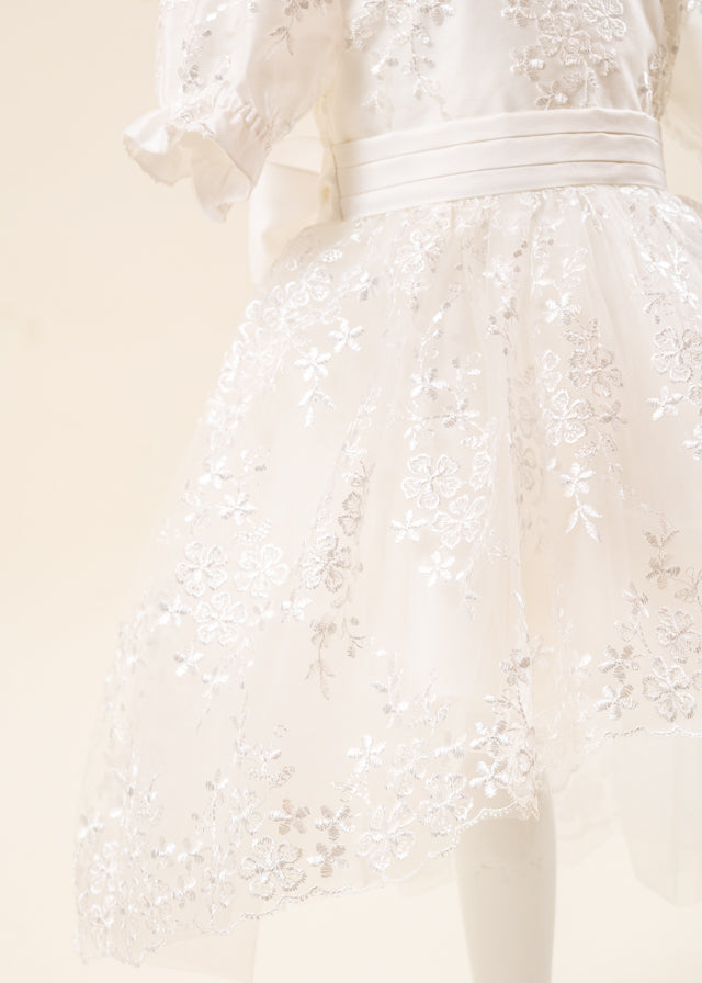 Set Botez Florina 2 Piese Rochie si Trusou Personalizat AnneBebe