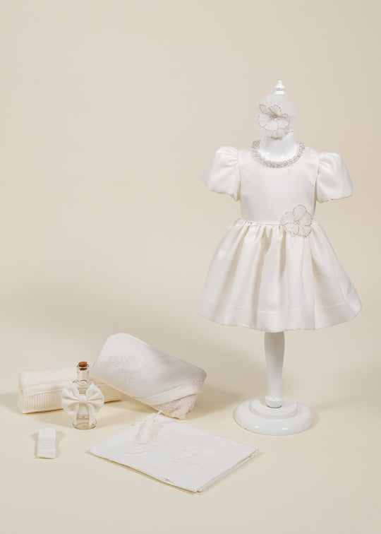 Set Botez Selena 2 Piese, Rochita si Trusou Personalizat AnneBebe