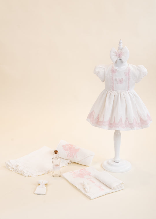 Set Botez Zana 2 Piese Rochita si Trusou Personalizat AnneBebe