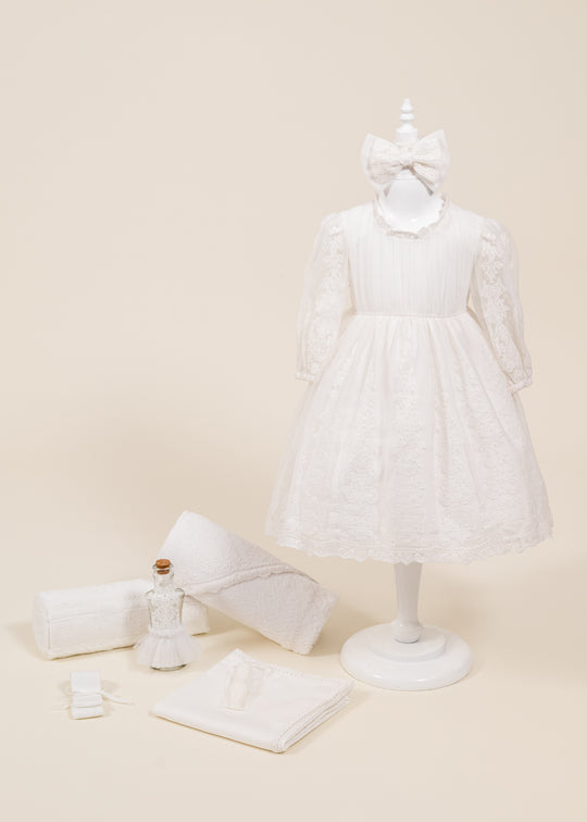 Set Botez 2 Piese Blanca Rochita Si Trusou Personalizate AnneBebe