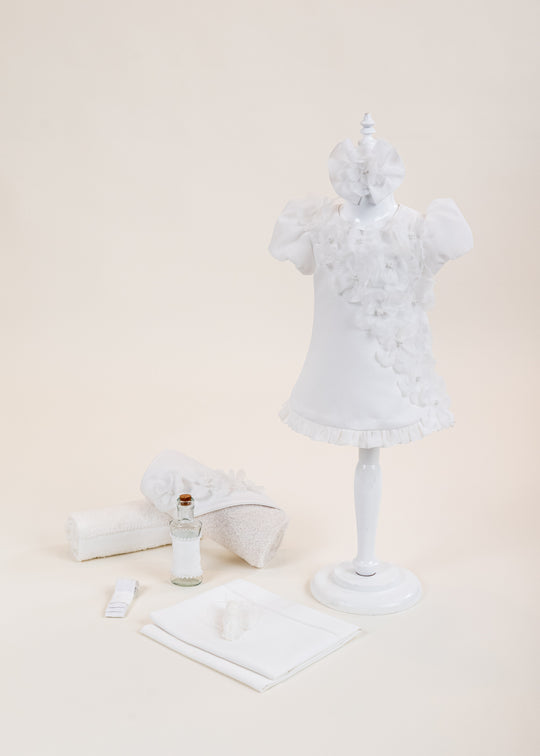 Set Botez Linda 2 Piese Rochita si Trusou Personalizat AnneBebe