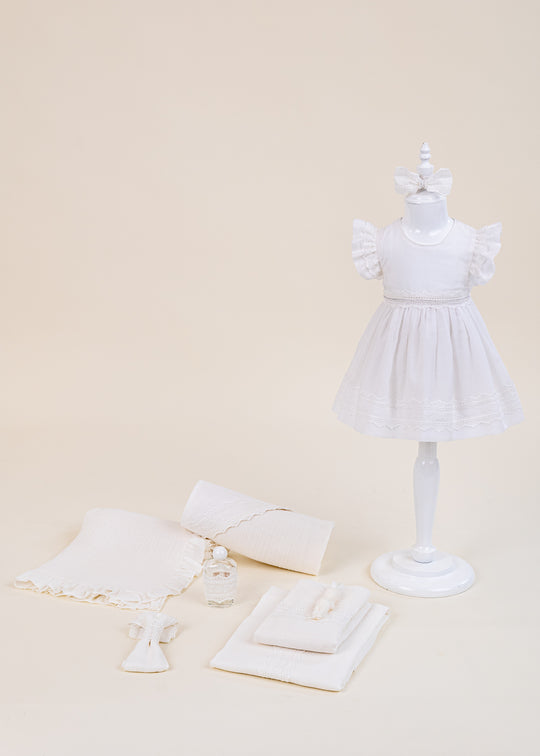 Set Botez Eugenia 2 Piese Rochita si Trusou Personalizat – Eugenia | AnneBebe