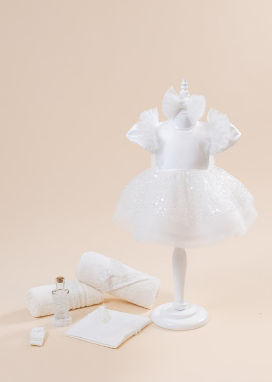 Aisha Baptism Set 2 Pieces, Dress and Suit AnneBebe Personalized