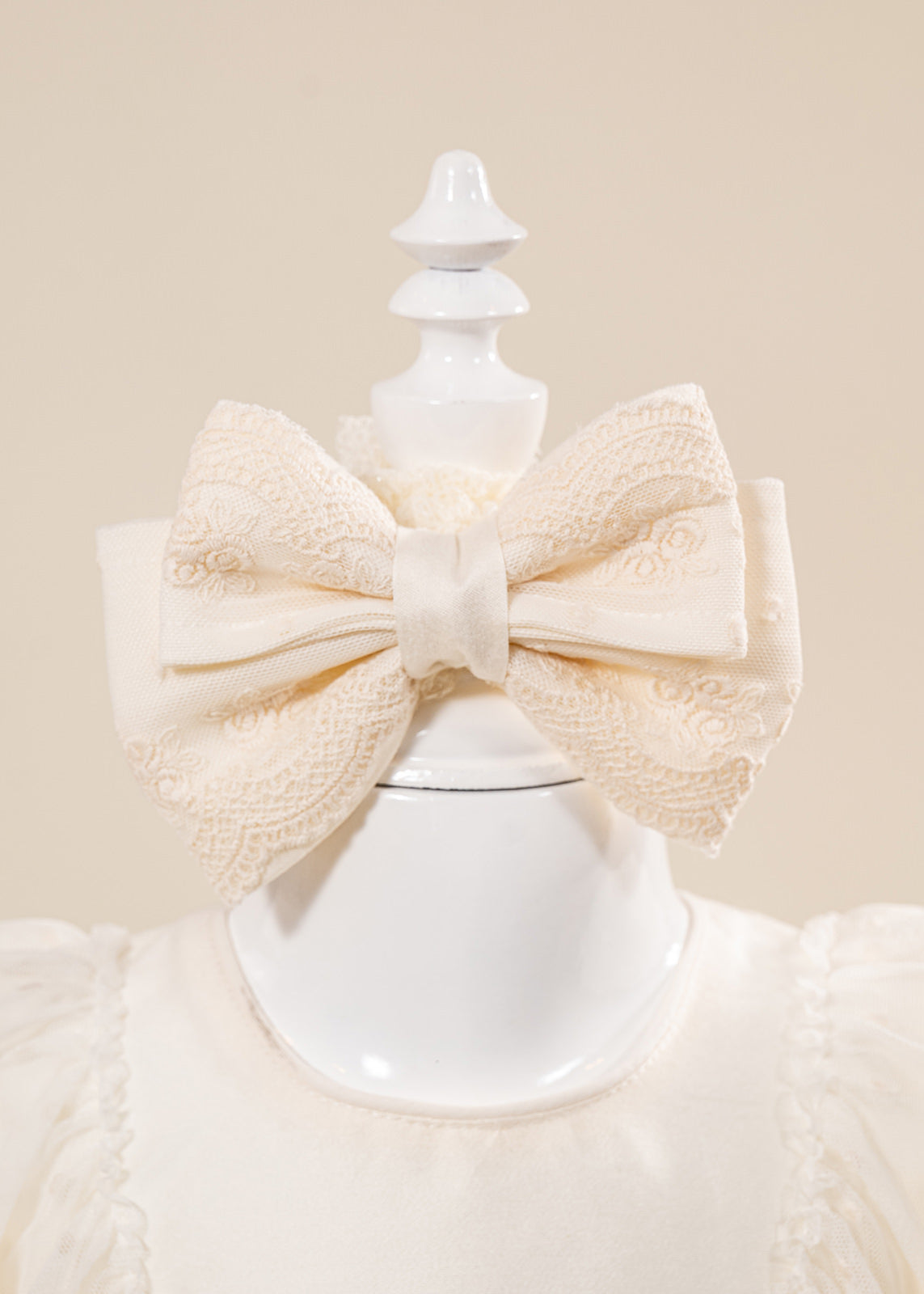 Mira 3 Piece Baptism Set Dress, Trouser and Candle Personalized Baptism AnneBebe