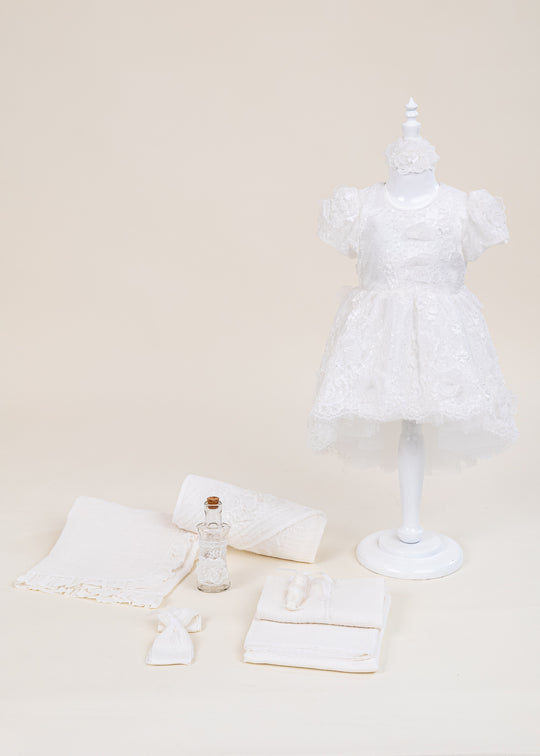 Set Botez Adina 2 Piese cu Rochita si Trusou Personalizat pentru Fete – Adina | AnneBebe