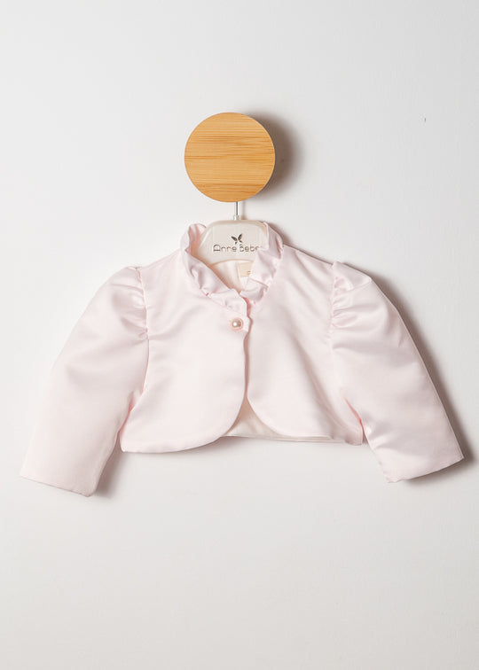 Bolero Saten Roz Volanas La Guler