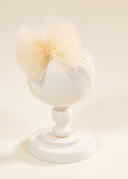 Bentita Silvia Funda Tull Cappuccino Botez Fetite AnneBebe