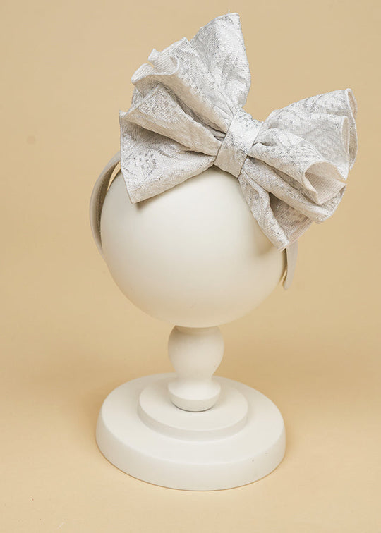AnneBebe Silver Ribbon Bow Cord
